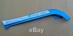 SCHWINN STINGRAY BICYCLE CHAIN GUARD Vintage Sky Blue DeLuxe Sting-ray