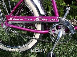 SCHWINN SUPER DELUXE 20 STINGRAY VINTAGE BICYCLE NEAR MINT ORIGINAL 65 BIKE