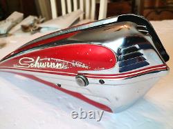 SCHWINN Vintage JAGUAR HORN TANK, Phantom, B6 ALL ORIGINAL PAINT +CHROME