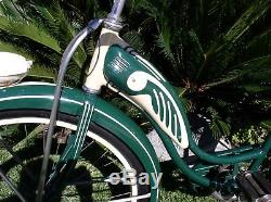 Schwinn 1952 Near Mint Original Green Girls Hornet 26 Vintage Bicycle Old Bike