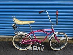 Schwinn 1966 Stingray DeLuxe Bicycle Original VIOLET Bike Vintage 66 Sting-ray