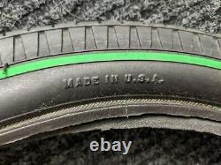 Schwinn 20 x 2.125 PEA PICKER KRATE REAR GRIPPER SLIK Tire-NOS GREEN Line