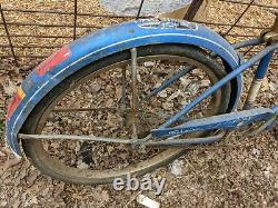 Schwinn American Blue Mens Bicycle Bloomington Indiana Bike Tag Howard Chevy Vtg