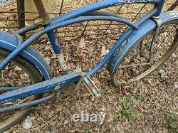 Schwinn American Blue Mens Bicycle Bloomington Indiana Bike Tag Howard Chevy Vtg