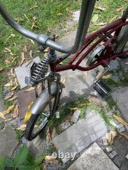 Schwinn Apple Krate Sting-Ray 20 in Cruiser Bike Red/Silver Steel Frame Vintage