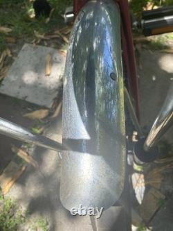 Schwinn Apple Krate Sting-Ray 20 in Cruiser Bike Red/Silver Steel Frame Vintage