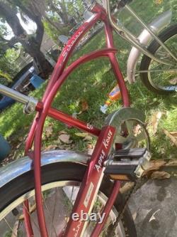 Schwinn Apple Krate Sting-Ray 20 in Cruiser Bike Red/Silver Steel Frame Vintage
