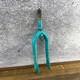 Schwinn Bmx Fork 20 In Predator Teal 1 In Threaded Freestyle Og 80s Tapered 5.5