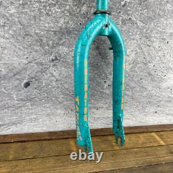 Schwinn BMX Fork 20 in Predator Teal 1 in Threaded Freestyle OG 80s Tapered 5.5