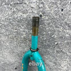 Schwinn BMX Fork 20 in Predator Teal 1 in Threaded Freestyle OG 80s Tapered 5.5
