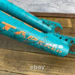 Schwinn BMX Fork 20 in Predator Teal 1 in Threaded Freestyle OG 80s Tapered 5.5
