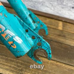 Schwinn BMX Fork 20 in Predator Teal 1 in Threaded Freestyle OG 80s Tapered 5.5