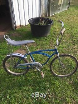 Schwinn Banana Seat Bike Blue All Original Vintage Retro