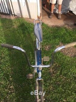 Schwinn Banana Seat Bike Blue All Original Vintage Retro