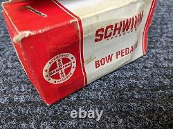 Schwinn Bicycle BOW Pedals Krate Stingray New Old Stock Mint in Box VINTAGE