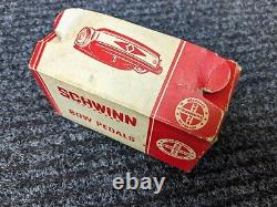 Schwinn Bicycle BOW Pedals Krate Stingray New Old Stock Mint in Box VINTAGE