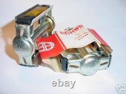 Schwinn Bicycle Rat Trap Pedals Fastback Rams Horn Vintage Nos Rare