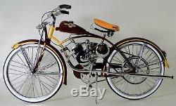 Schwinn Bicycle Vintage Motorized Bike Motorcycle Metal Model Length11 Inches