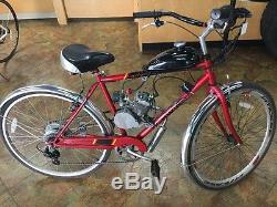 Schwinn Bike Pacific Cycle Motorized Bicycle Red Admiral Vintage