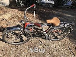 Schwinn Black Phantom Chicago 1957 Vintage Rare Springer Balloon Tire Bicycle