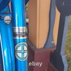 Schwinn Breeze 1971 Vintage Cruiser Bike 26 Red With Woven Badket & Speedster