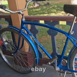 Schwinn Breeze 1971 Vintage Cruiser Bike 26 Red With Woven Badket & Speedster