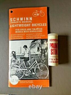Schwinn Continental Men's Bike 1972 All Original, Vintage