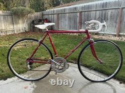 Schwinn Continental Vintage Racing Bike Red Steel Frame Caliper Side Pull Brakes