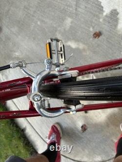 Schwinn Continental Vintage Racing Bike Red Steel Frame Caliper Side Pull Brakes