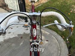 Schwinn Continental Vintage Racing Bike Red Steel Frame Caliper Side Pull Brakes