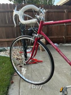 Schwinn Continental Vintage Racing Bike Red Steel Frame Caliper Side Pull Brakes
