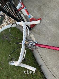 Schwinn Continental Vintage Racing Bike Red Steel Frame Caliper Side Pull Brakes