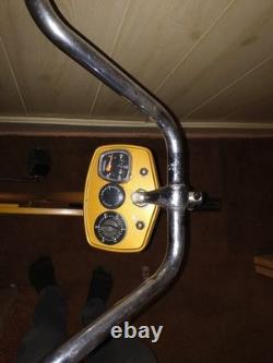 Schwinn Exerciser 204 Upright Bike Brown Adjustable Seat Speedometer Vintage