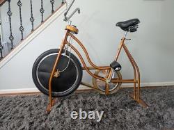 Schwinn Exerciser Upright Vintage Exercise Bike Brown Speedometer Resistance