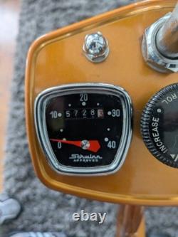 Schwinn Exerciser Upright Vintage Exercise Bike Brown Speedometer Resistance