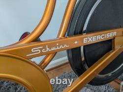 Schwinn Exerciser Upright Vintage Exercise Bike Brown Speedometer Resistance