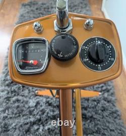 Schwinn Exerciser Upright Vintage Exercise Bike Brown Speedometer Resistance