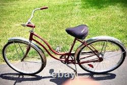 Schwinn Fair Lady Vintage Ladies Red Bicycle