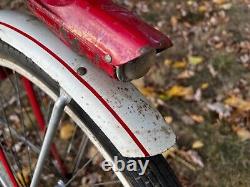 Schwinn Flying Star 1961 Vintage Bicycle All Original Complete For Restoration