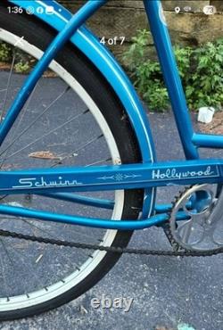 Schwinn Hollywood Cruiser Bicycle Vintage 1963 Blue Women's Girls Beach Bike