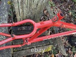 Schwinn Homegrown Vintage Mountain Bike Frame 19 Large Tomato Red 1996 Mtb