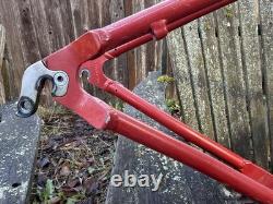 Schwinn Homegrown Vintage Mountain Bike Frame 19 Large Tomato Red 1996 Mtb