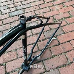 Schwinn Jaguar 5-speed Bicycle Frame With Fork Vintage Rare Black Balloon