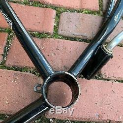 Schwinn Jaguar 5-speed Bicycle Frame With Fork Vintage Rare Black Balloon