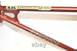 Schwinn MAG Scrambler SX100 Bicycle FRAME Vintage Original BMX 20 Bike Part