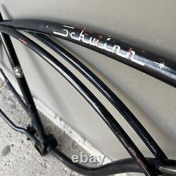 Schwinn Middleweight Bicycle Frame Black 1967 Vintage Fc27577