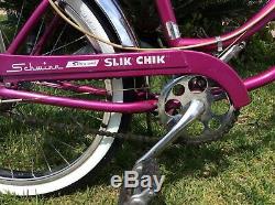 Schwinn Original 1967 20 Slik Chik Stingray Vintage Bicycle Krate Fastback 67