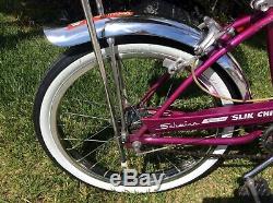 Schwinn Original 1967 20 Slik Chik Stingray Vintage Bicycle Krate Fastback 67