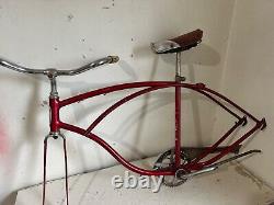 Schwinn Panther II RED 26 vintage antique Balloon Tire, Corvette, Jaguar 1959