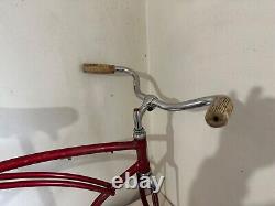 Schwinn Panther II RED 26 vintage antique Balloon Tire, Corvette, Jaguar 1959